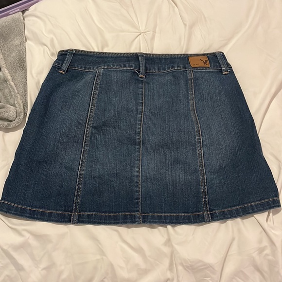 American eagle stretchy jean button up skirt - Picture 2 of 5